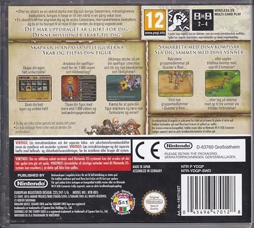 Dragon Quest IX Sentinels of the Starry Skies - Nintendo DS (A Grade) (Genbrug) 